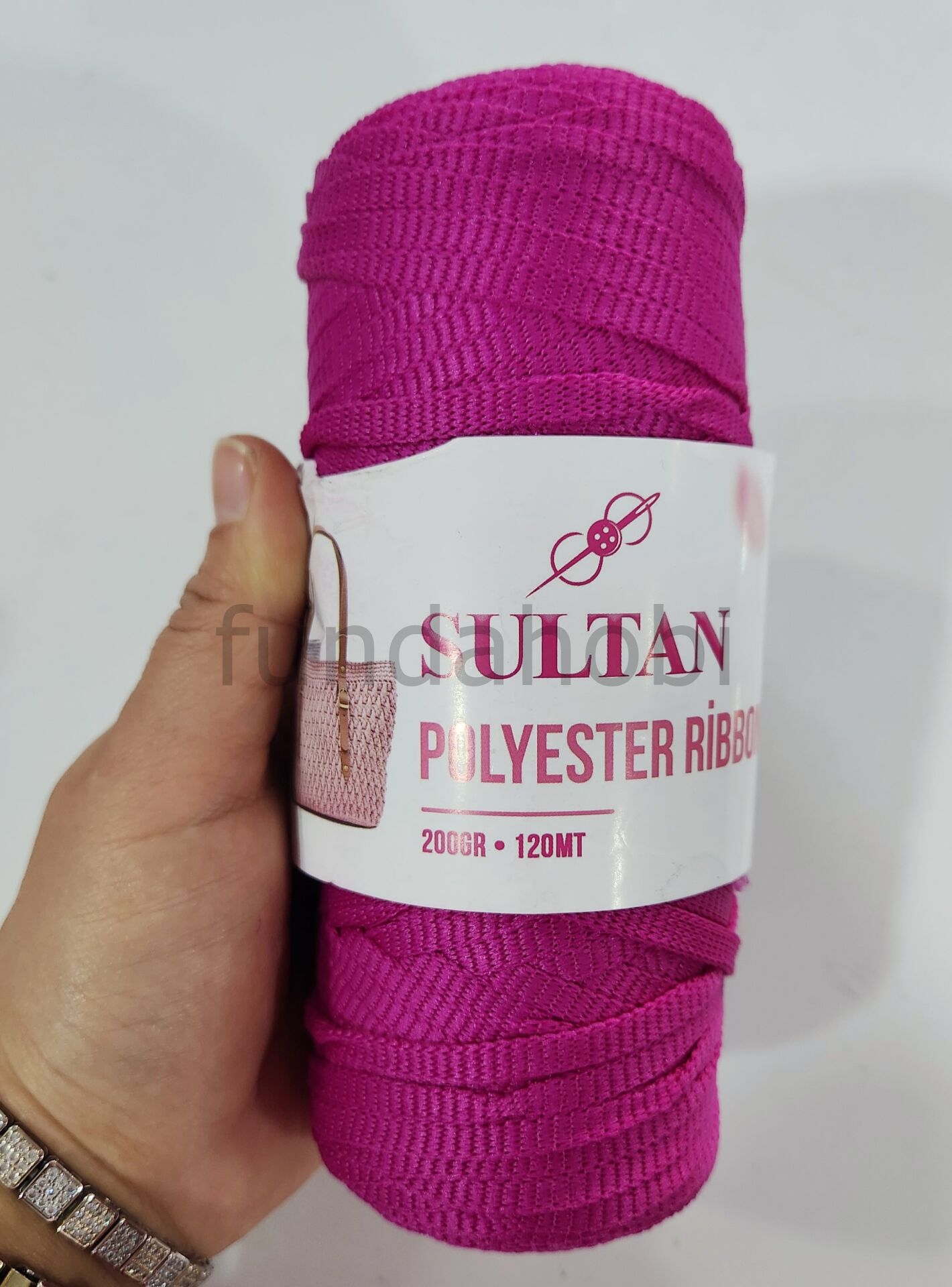 Sultan Polyester Ribbon 614-Fuşya