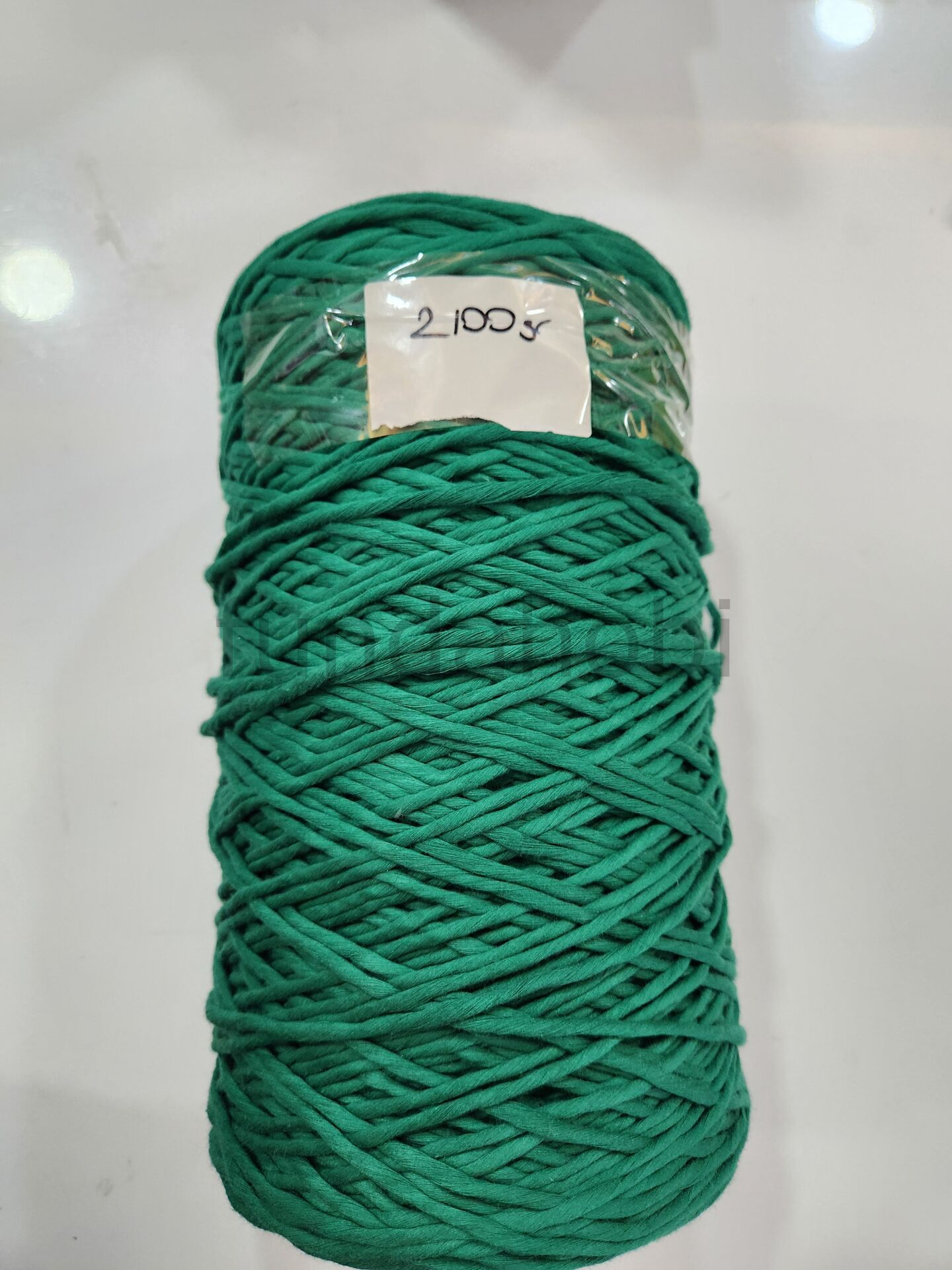 Taranabilir Pamuk Makrome ipi 3mm Yeşil 2100gr