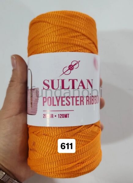 Sultan Polyester Ribbon 611-Turuncu