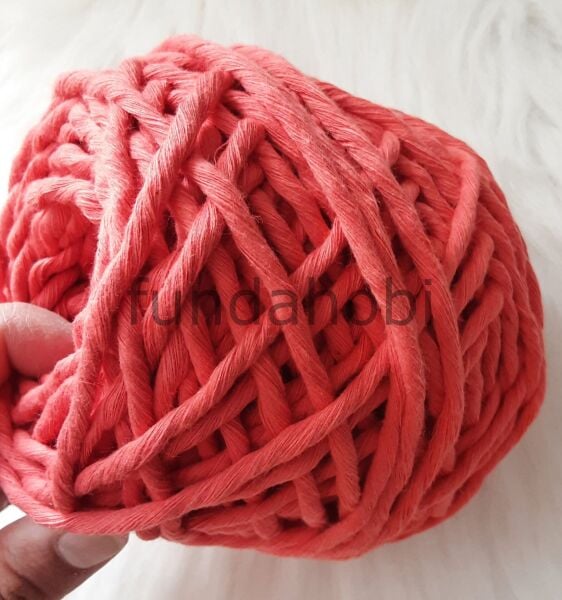 Taranabilir Pamuk Makrome ipi 3mm Narçiçeği 500 gr