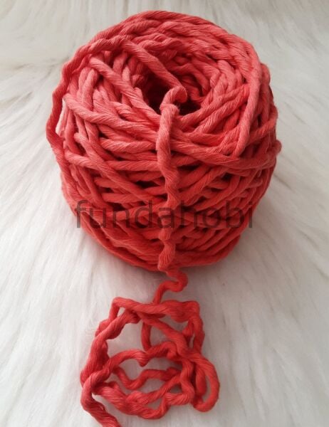 Taranabilir Pamuk Makrome ipi 3mm Narçiçeği 500 gr