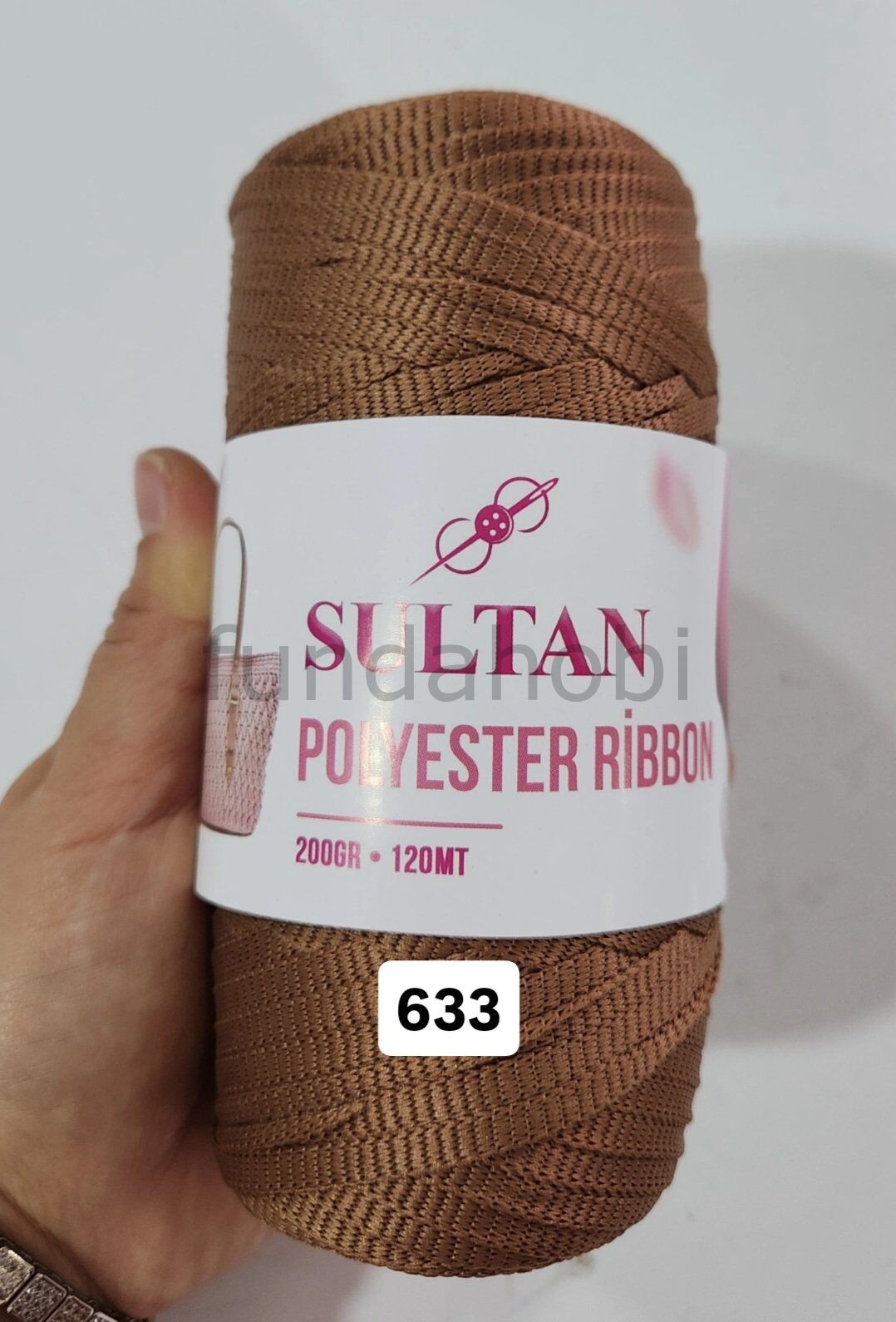 Sultan Polyester Ribbon 633-Kahve