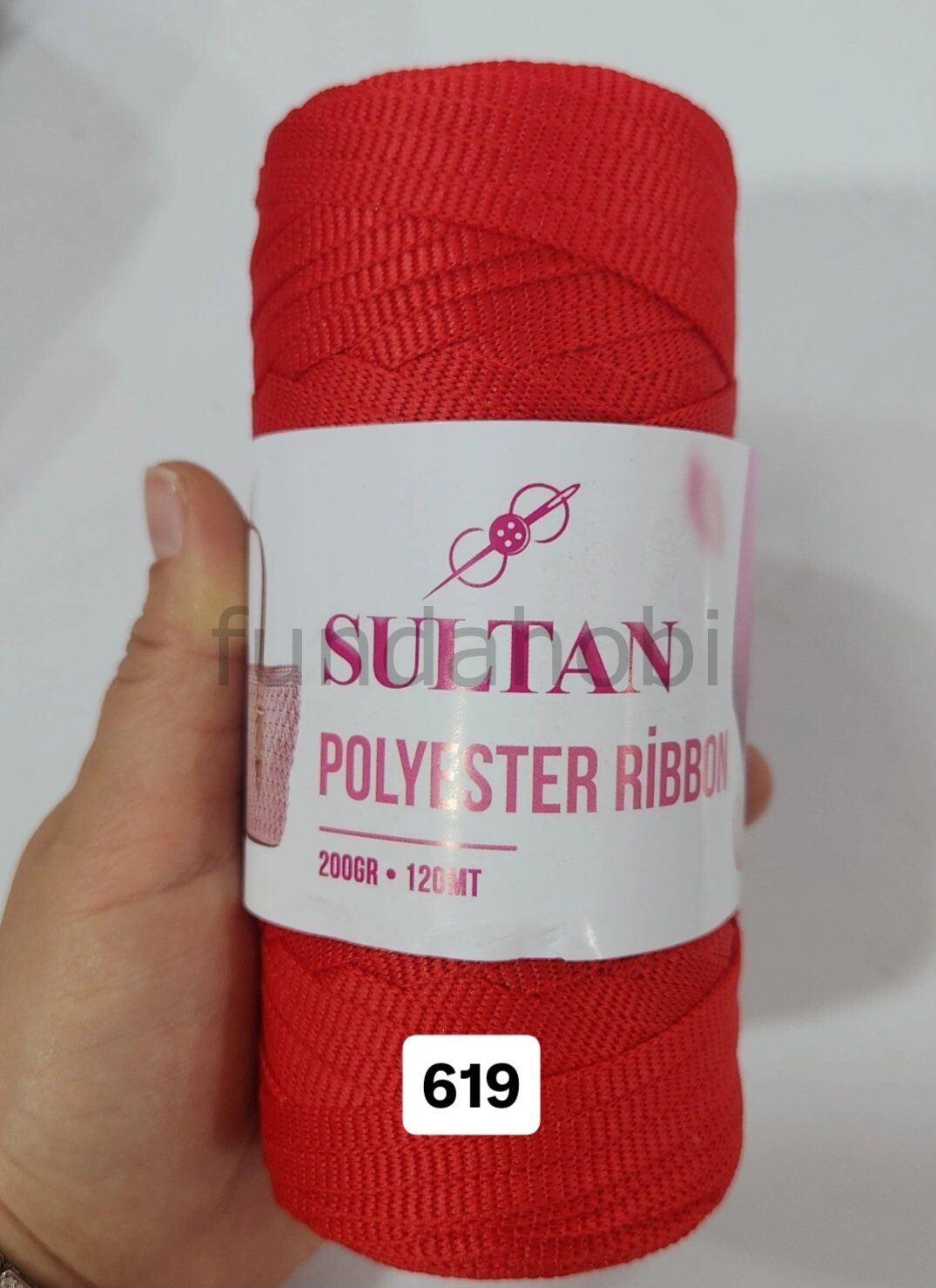 Sultan Polyester Ribbon 619-Kırmızı