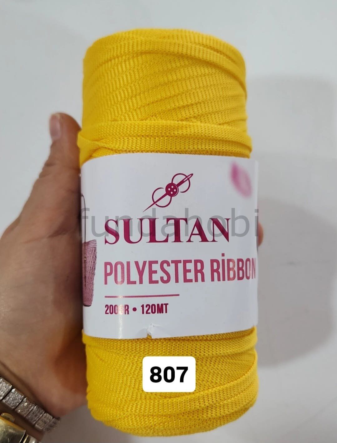 Sultan Polyester Ribbon 807-Sarı