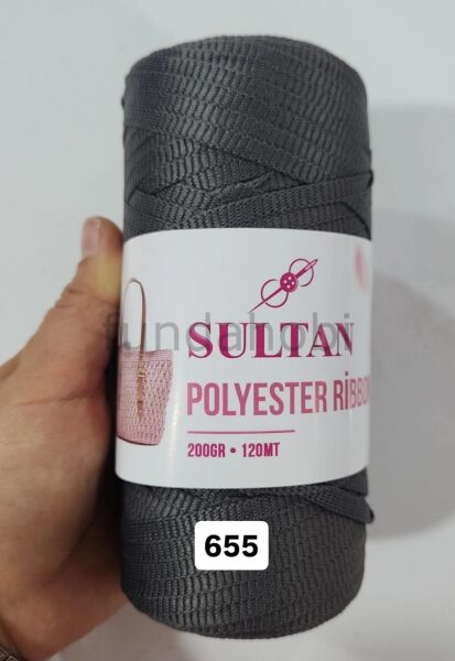 Sultan Polyester Ribbon 655-Füme