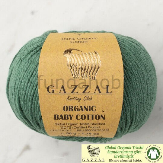 Gazzal Baby Cotton Organik Yeşil