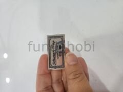 Metal Etiket Plaka-Gümüş Woman Bag