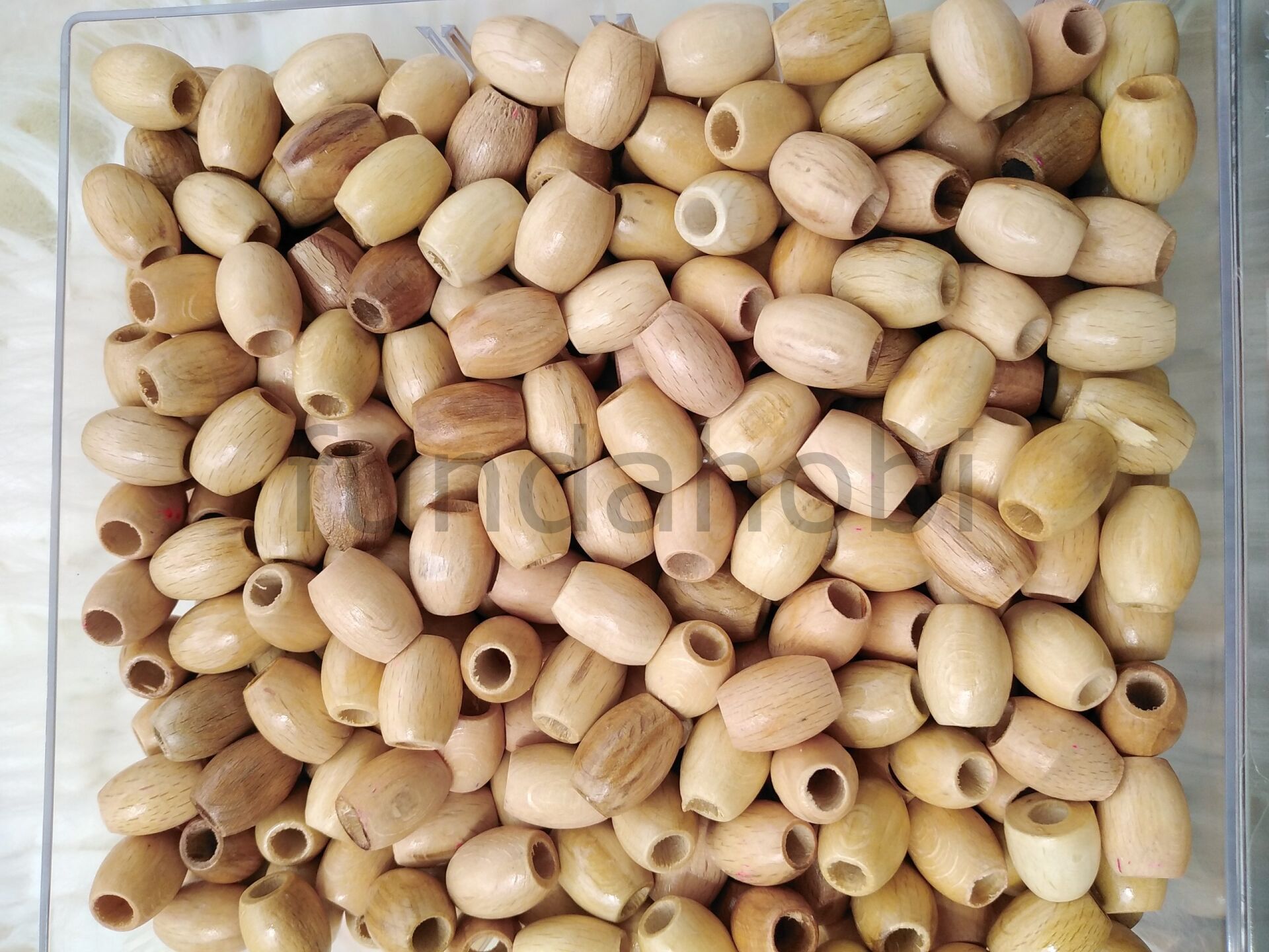 17 mm Cilalı Oval Makrome Boncuğu