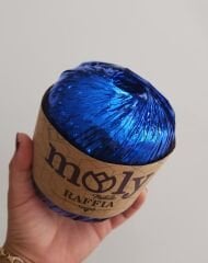 Moly Parlak Rafya-Mavi