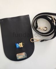 Çanta Kapağı Klasık Set-Siyah