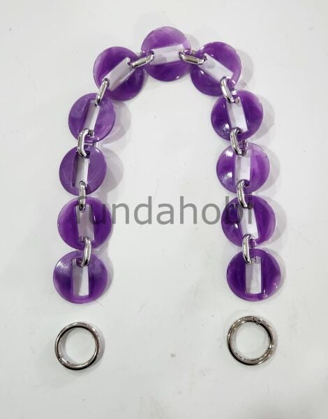 Akrilik Çanta Sapları-Gümüş Aparatlı