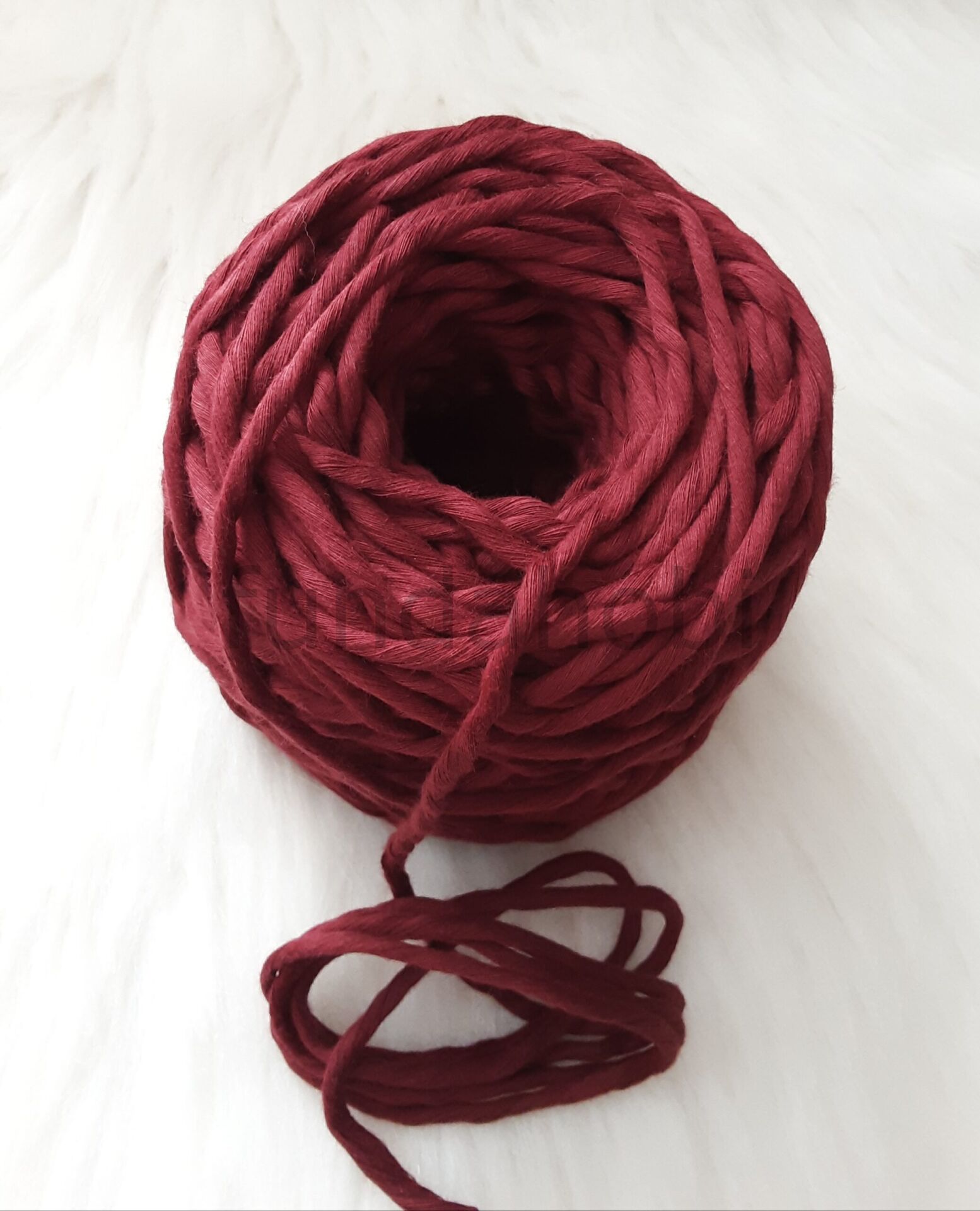 Bordo Pamuk Makrome İpi 3mm