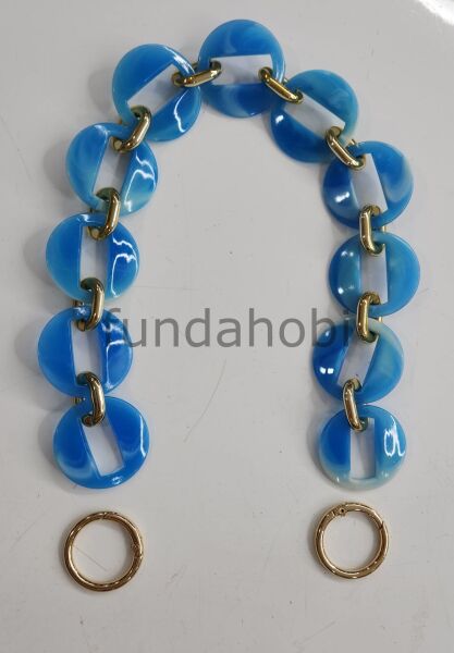 Akrilik Çanta Sapları-Gold Aparatlı