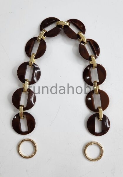 Akrilik Çanta Sapları-Gold Aparatlı