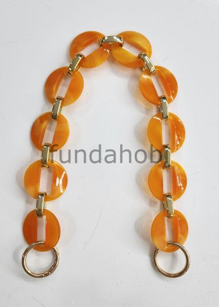 Akrilik Çanta Sapları-Gold Aparatlı