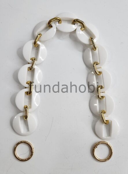 Akrilik Çanta Sapları-Gold Aparatlı