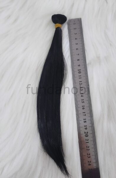 Amigurumi Sentetik Düz Saç SİYAH