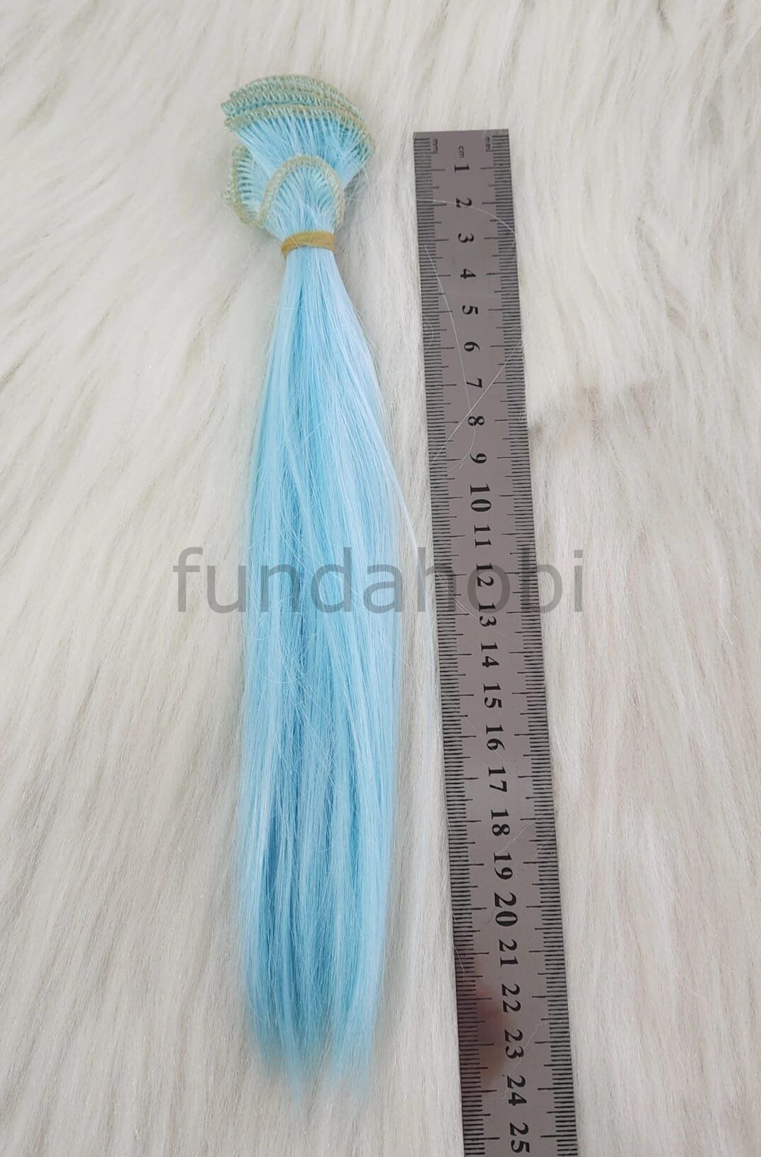 Amigurumi Sentetik Düz Saç BebeMavi