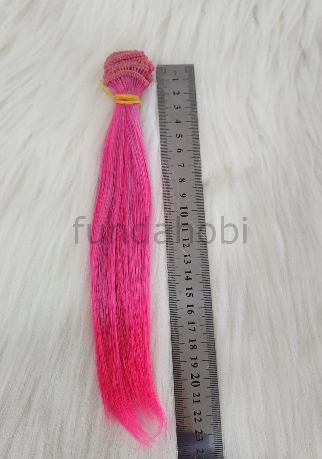 Amigurumi Sentetik Düz Saç FUŞYA