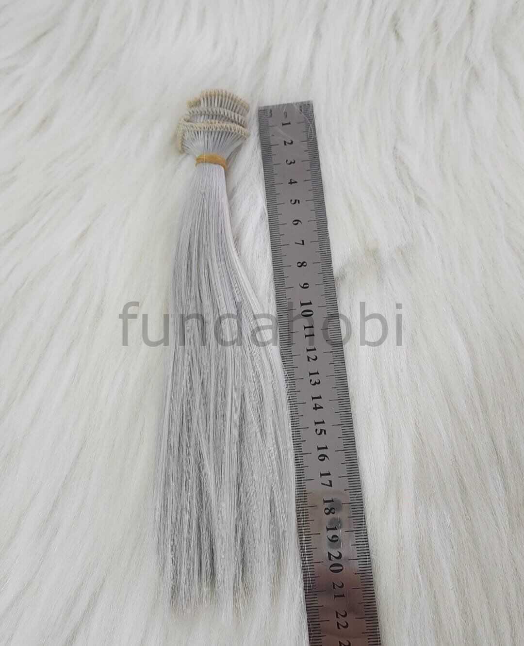 Amigurumi Sentetik Düz Saç GRİ