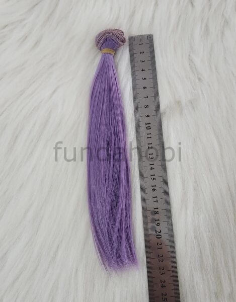 Amigurumi Sentetik Düz Saç LAVANTA