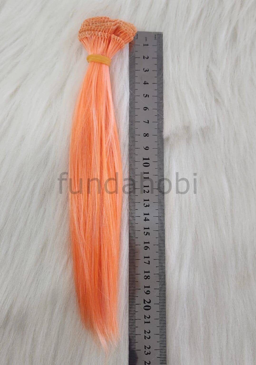 Amigurumi Sentetik Düz Saç TURUNCU