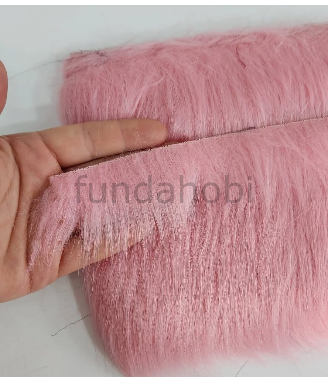 Kürk Şerit-Pembe 1 cm