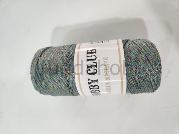 Hobby Club Simli Polyester Makrome Yeşill