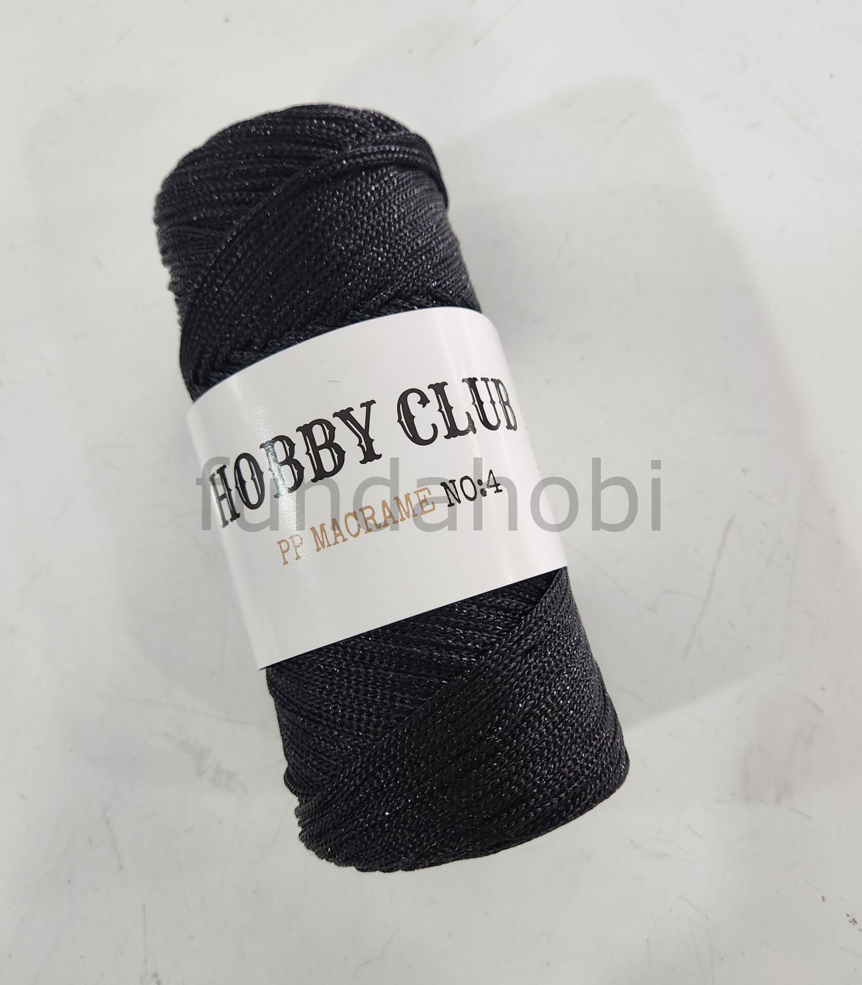 Hobby Club Simli Polyester Makrome SİYAH