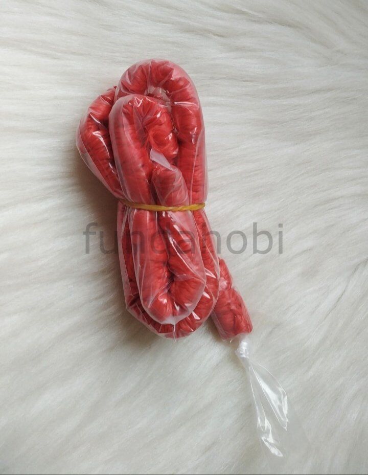 Kıvırcık Tüp Saç Kırmızı