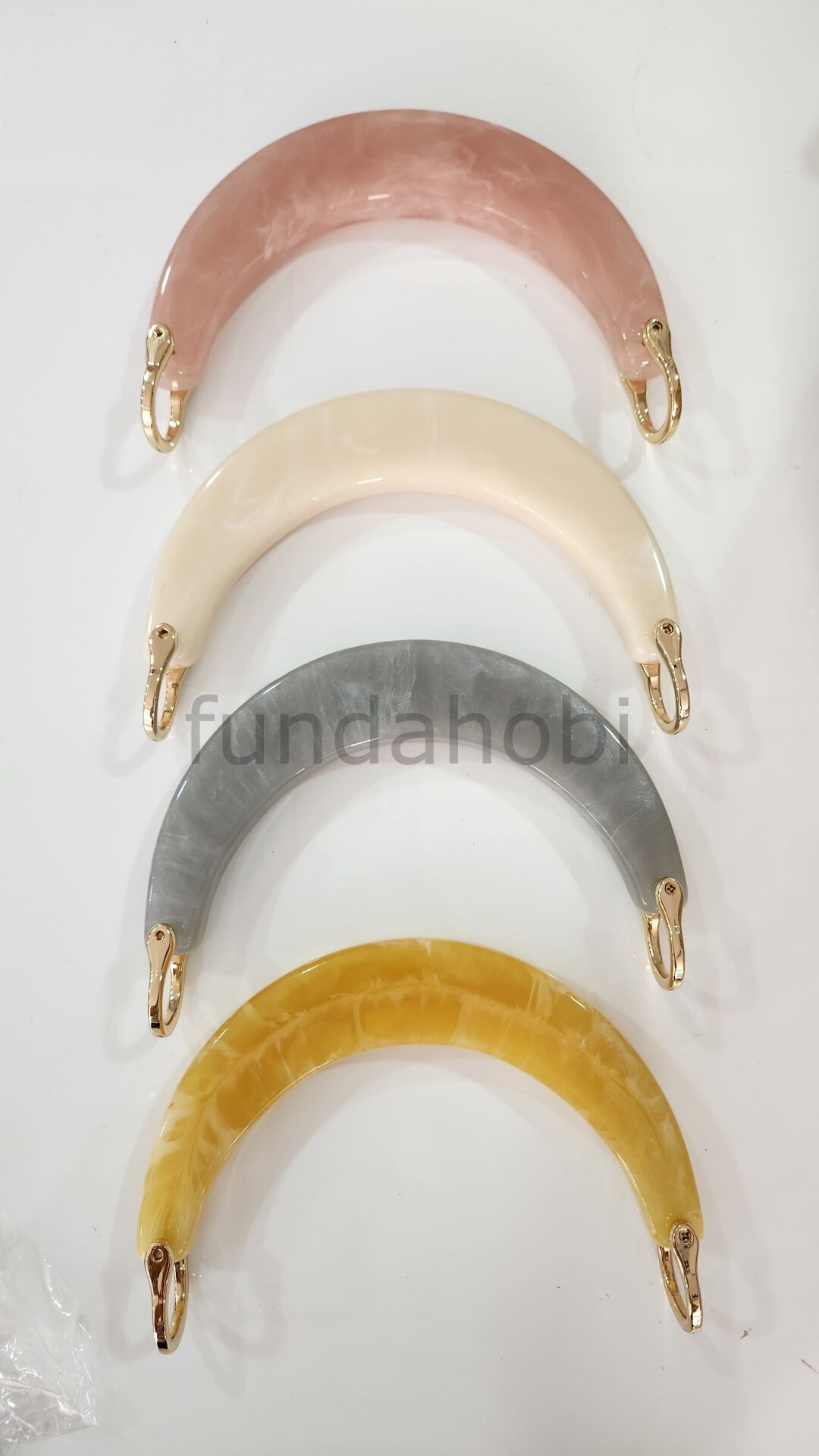 Yarımay Akrilik Çanta Sapı (1Adet)