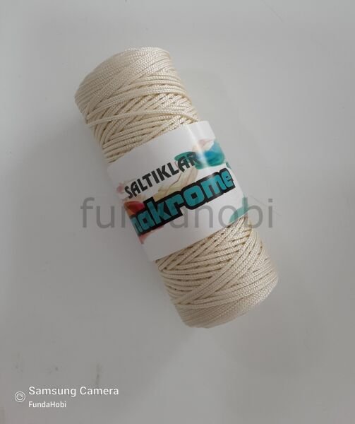 Saltıklar Polyester Makrome İpi Krem 271