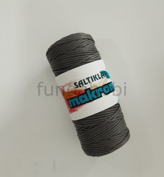 Saltıklar Polyester Makrome İpi 423-KoyuGri
