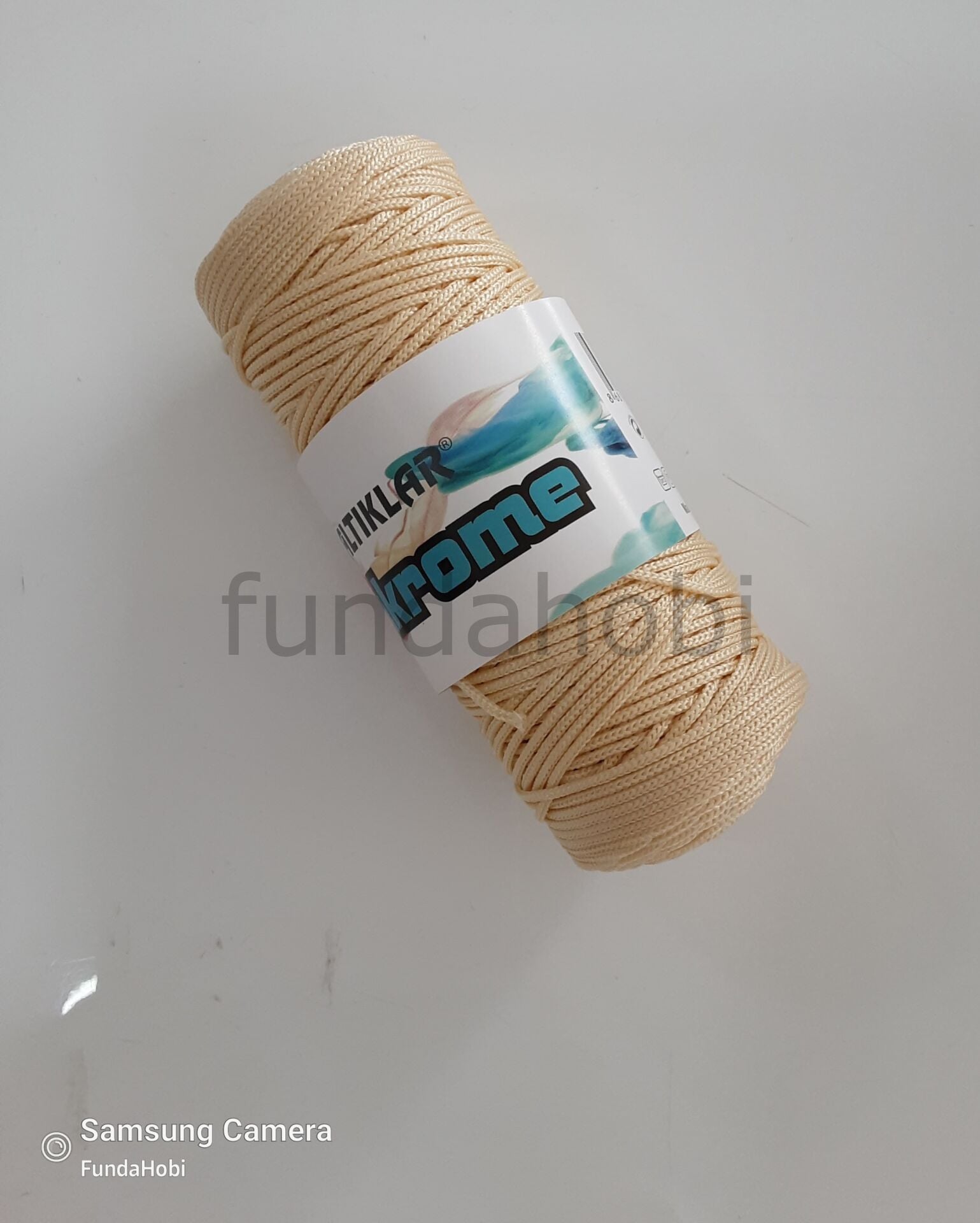 Saltıklar Polyester Makrome İpi 271-KoyuKrem