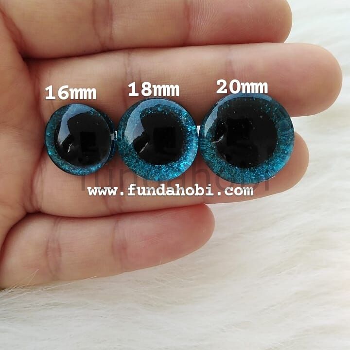 Mavi Simli Göz (16mm-18mm-20mm)-YENİ