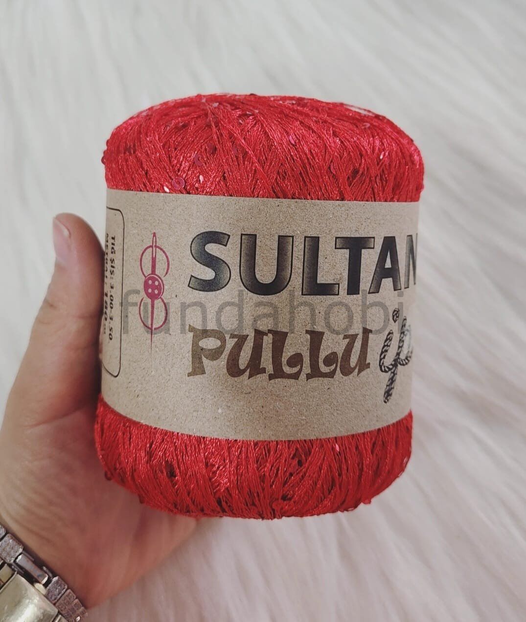 Sultan Pullu İp Kırmızı