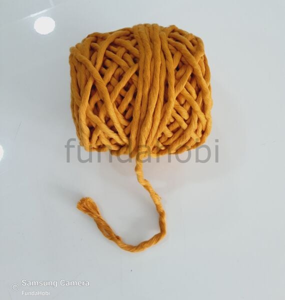 HardalSarı Pamuk Makrome İpi 3mm