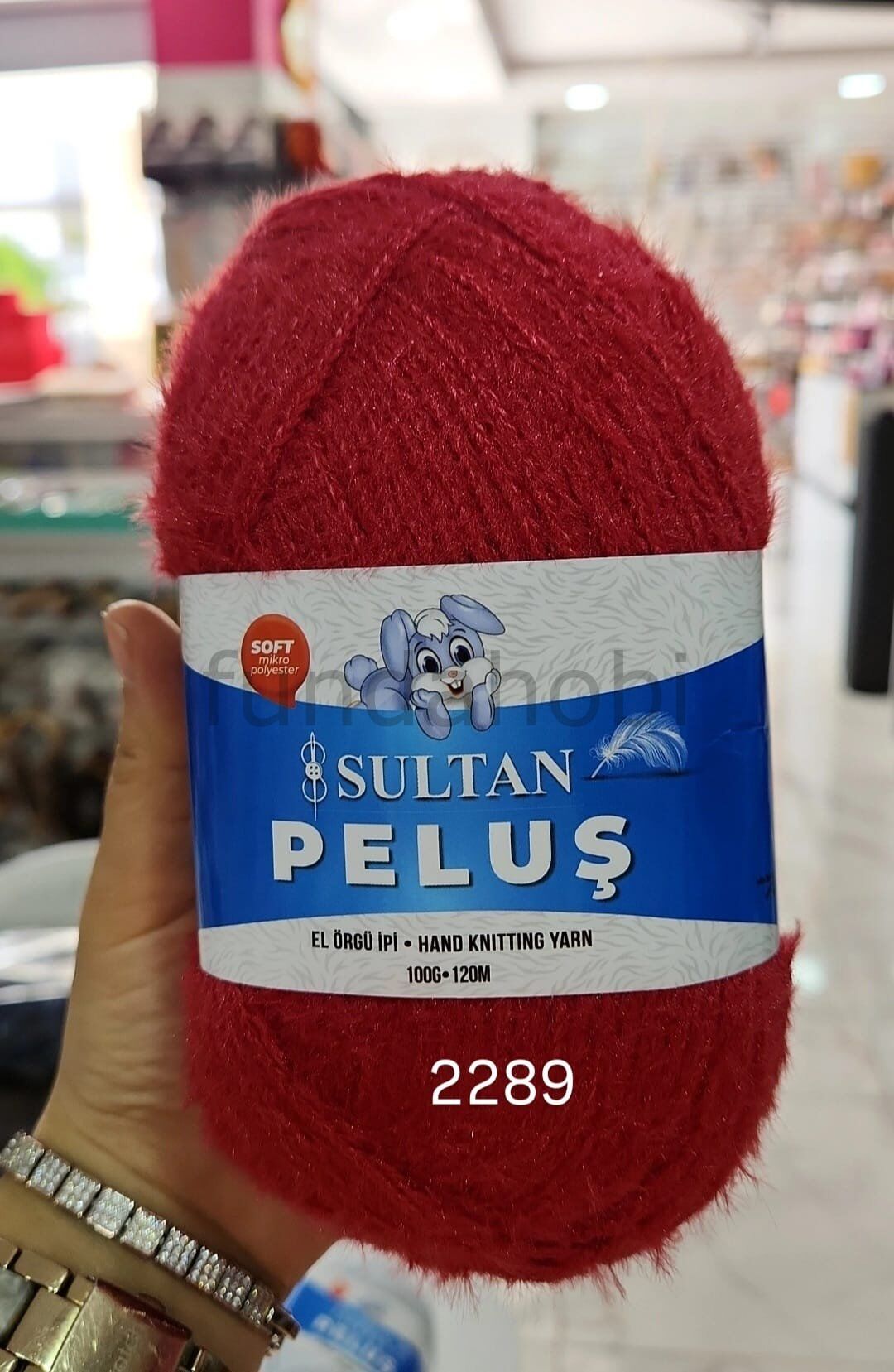 Sultan Peluş İp 2289 kırmızı