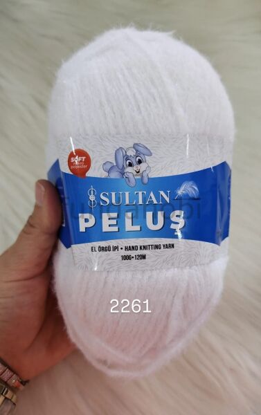 Sultan Peluş İp 2261 beyaz