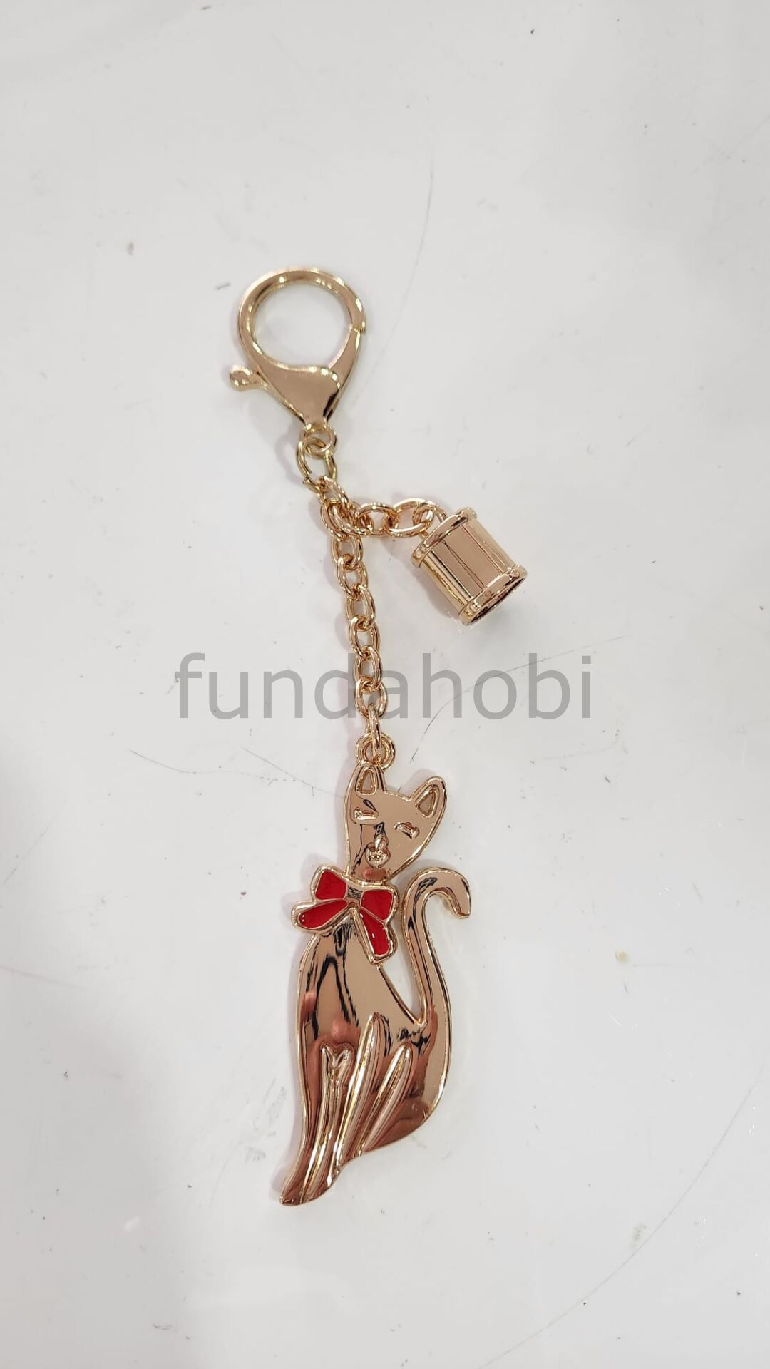 Kedi Model Anahtarlık-Çanta Süsü