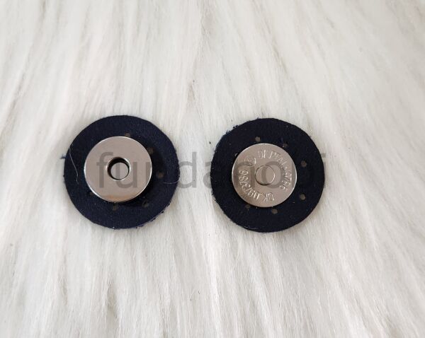 Dikmeli Deri Çıtçıtlar (Gümüş detaylı) Lacivert