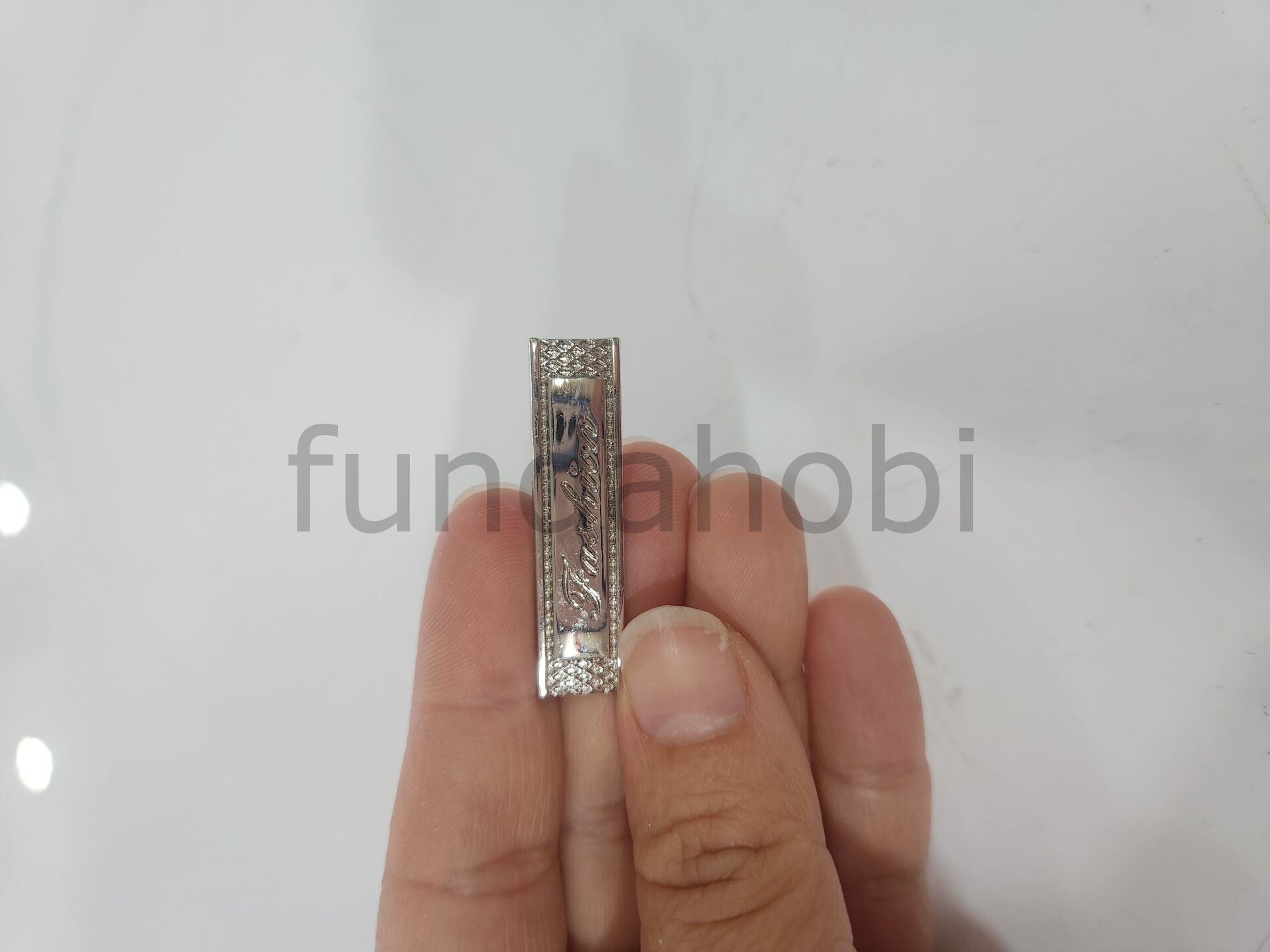 Metal Etiket Plaka-Gümüş Fashion 2