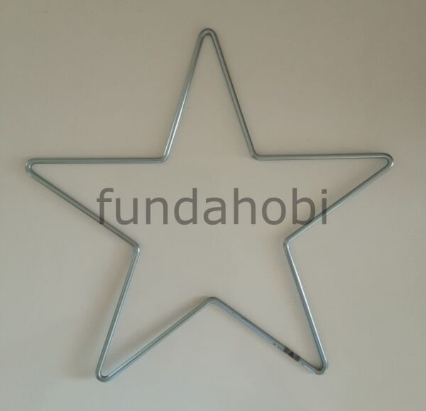 Yıldız Makrome Metal Çember 25X25 CM