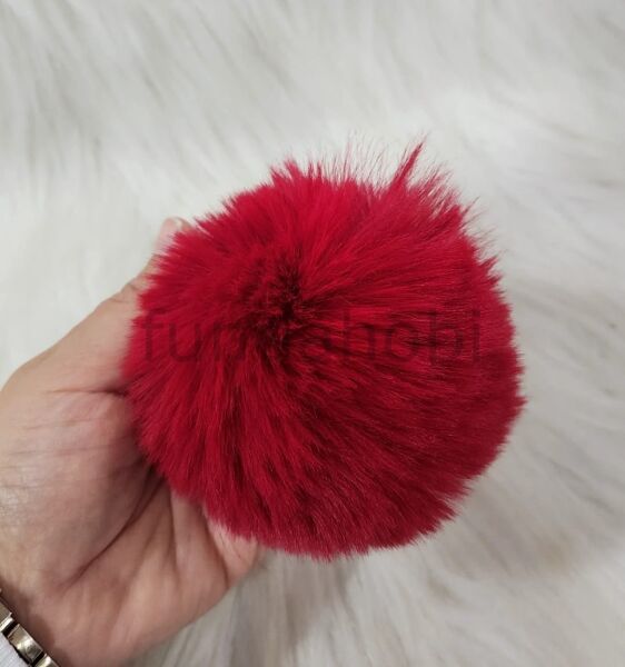 Peluş Ponpon Kırmızı
