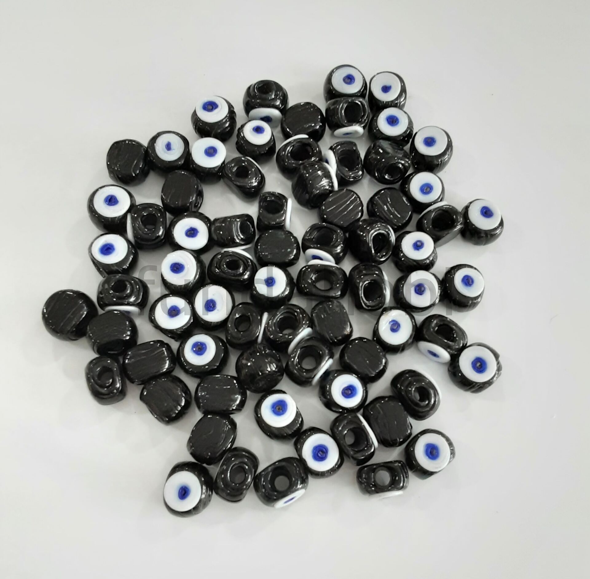 13 mm Siyah Danagözü Cam Nazar Boncuğu