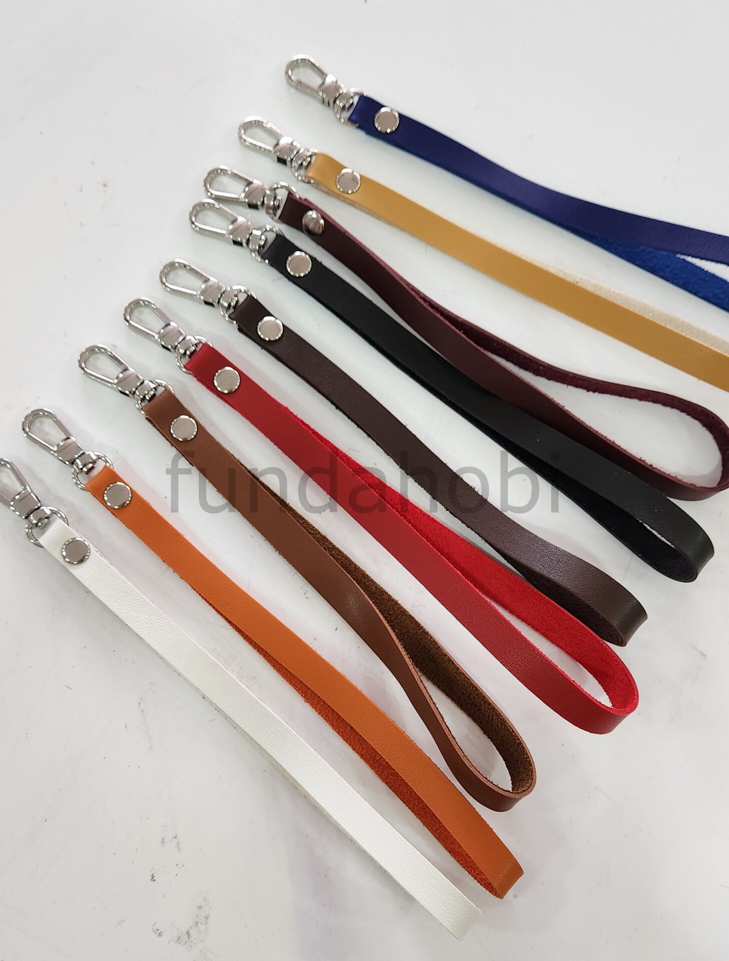 Gümüş Aparatlı Deri Çanta Elciği - Portföy ve Clutch Çanta Bileklik Sapı