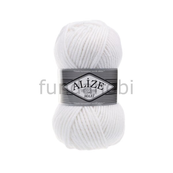 Alize Superlena Maxi 55-Beyaz