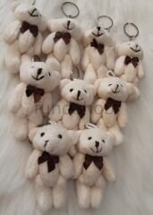 8 cm Kıyafetsiz Krem Peluş Ayıcık