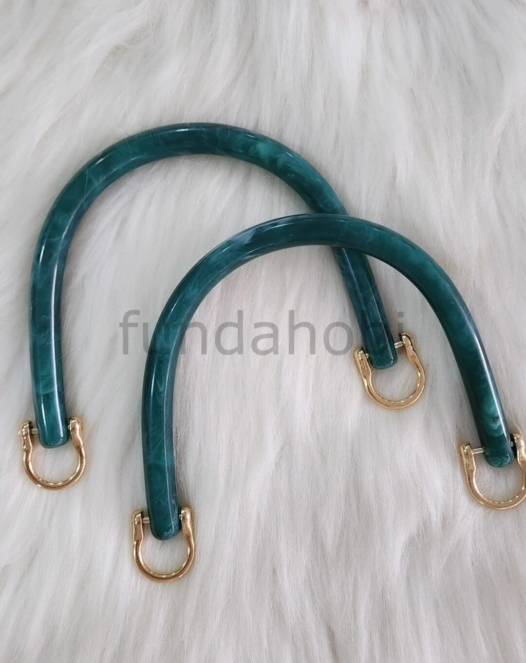 Akrilik U Çanta Sapı Zümrüt