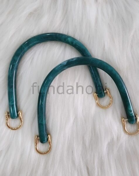 Akrilik U Çanta Sapı Zümrüt